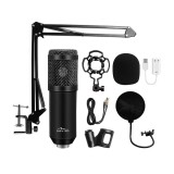 Media-Tech Stúdió és streamer mikrofon, fekete