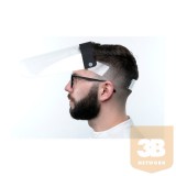 MEDIA-TECH VALUE 3mk Pro plexi arcvédő pajzs felhajtható (arcmaszk, maszk)