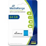 MEDIARANGE COLOR EDITION PENDRIVE 64GB USB 2.0 Kék-Fehér