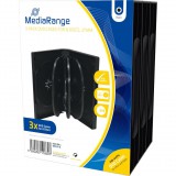MediaRange DVD-Leerhülle für 8 Dics 27mm schwarz 3pcs (BOX35-8) (BOX35-8)