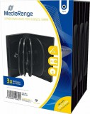 MediaRange DVD tok 33mm - 10 lemezes, fekete (3db)