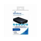 MediaRange MEDIA RANGE POWER BANK 8800 mAh Fekete beépített zseblámpával