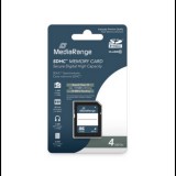 MEDIARANGE SDHC 4GB CL10 (20 MB/s olvasási sebesség)