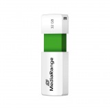 MediaRange USB-Stick 32GB USB 2.0 Slider green (MR973) (MR973)