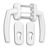 Medos Victory balkon átmenő kilincs rozettával fehér