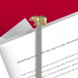 Medve, arany  - Fém könyvjelző