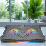 Meetion laptop hűtő (2db ventilátor) CP2020 9" - 15,6"