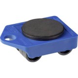 Meister Werkzeuge Görgős szállító lap, műanyag, kék, 106x75x38 mm (0820009)