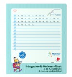 Meixner írásgyakorló füzet, 3. és 4.osztály, 4 mm sorköz, 32 lapos, ICO Süni