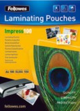 Meleglamináló fólia, 100 mikron, A3, fényes, 100 db, FELLOWES