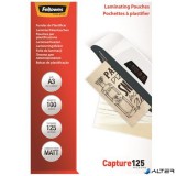 Meleglamináló fólia, 125 mikron, A3, matt, 100 db, FELLOWES