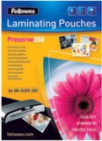Meleglamináló fólia, 250 mikron, A4, fényes, FELLOWES