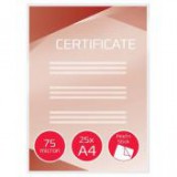 Meleglamináló fólia, 75 mikron, A4, fényes, öntapadó, GBC "Peel`n Stick" [25 db]