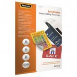 Meleglamináló fólia, 80 mikron, A3, fényes, öntapadó, 25 db, FELLOWES "Admire Easy Display" [25 db]