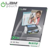 Meleglamináló fólia, 80 mikron, A4, fényes, UDT technológiával, LEITZ "iLam"