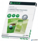 Meleglamináló fólia, 80 mikron, A5, fényes, UDT technológiával, LEITZ "iLam"