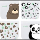 Melii Panda és Medve újrafelhasználható uzsonnás tasakok, 4 db (790693212209)