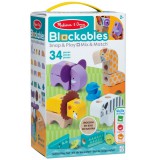 Melissa&Doug: Blockables - Safari állatos fa játékszett - Spin Master