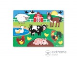 MELISSAANDDOUG fa készségfejlesztő játék puzzle fogantyúval, a farm állatai (5999572360894)