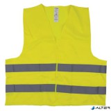 Mellény, jól láthatósági, L méret, DONAU "Safety", sárga