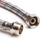 MELSCHER 3/8"-3/8" 20cm flexibilis bekötőcső KB