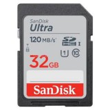 memóriakártya SDHC ULTRA 32GB, 120MB/s, CL10, UHS-I (SANDISK_186496)