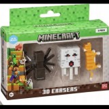 Memorysolution Mojang Studios 3 darabos Minecraft 3D radírfigura készlet - A Verzió (MC4021A)