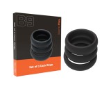 Men's Play - vastag péniszgyűrű szett - fekete (3db)