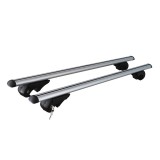 MENABO Brio tetőcsomagtartó, tetőkorlátos autókra, zárható - alumínium - 120cm