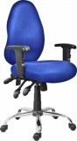 Menedzserszék, mesh szövetborítás, króm lábkereszt, "7201", kék