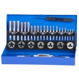 Menetmetsző és menetfúró készlet 33db