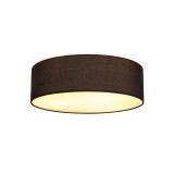 Mennyezeti lámpa, 50cm átmérő, fekete, E27, SLV Tenora 156050