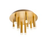 Mennyezeti lámpa, arany, 3000K melegfehér, beépített LED, 2448 lm, Redo Madison 01-2039