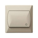 MENTAVILL NYOMÓKAPCSOLÓ CSENGŐJELLEL KRÉM AKCENT N101CS