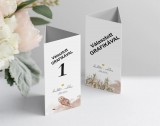 Menüháromszög és asztalszám 2 az 1-ben - 40 féle mintával
