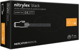 MERCATOR nitrylex black púdermentes nitril kesztyű XS 100db - Fekete gumikesztyű
