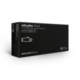 Mercator Nitrylex fekete púdermentes kesztyű több méretben (100 db/doboz) M