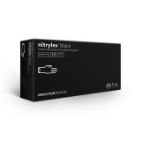 Mercator Nitrylex fekete púdermentes kesztyű több méretben (100 db/doboz) S