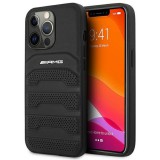 Mercedes AMG AMHCP14XGSEBK iPhone 14 Pro Max 6,7" fekete dombornyomott keménytok