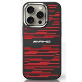 Mercedes AMG AMHMP16S24SSRRK Silicone Graphics MagSafe MagSafe-kompatibilis keménytok iPhone 16 - fekete