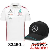 Mercedes AMG Petronas F1 Mercedes szurkolói csomag - Team Line White II galléros