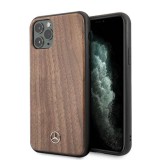 Mercedes MEHCN58VWWOLB iPhone 11 Pro barna Wood Line Walnutófa keménytok