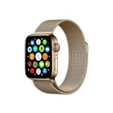 Mercury arany okosóra fém szíj, Apple Watch 4/5/6/7/SE 42/44/45mm