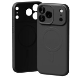 Mercury Semi-Silicone MagSafe-kompatibilis tok iPhone 17 Pro Max - fekete