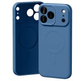 Mercury Semi-Silicone MagSafe-kompatibilis tok iPhone 17 Pro Max - kék