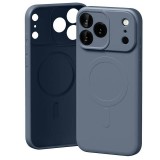 Mercury Semi-Silicone MagSafe-kompatibilis tok iPhone 17 Pro Max - szürkéskék