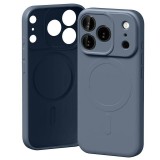 Mercury Semi-Silicone MagSafe-kompatibilis tok iPhone 17 Pro - szürkéskék