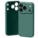 Mercury Semi-Silicone MagSafe-kompatibilis tok iPhone 17 Pro - zöld