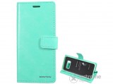 Mercurycase Blue Moon Diary álló bőr tok Samsung Galaxy S8 Plus (SM-G955) készülékhez, cyan