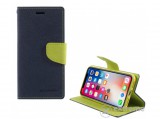 Mercurycase Mercury Fancy Diary álló bőr tok Apple iPhone X (5,8") készülékhez, sötétkék